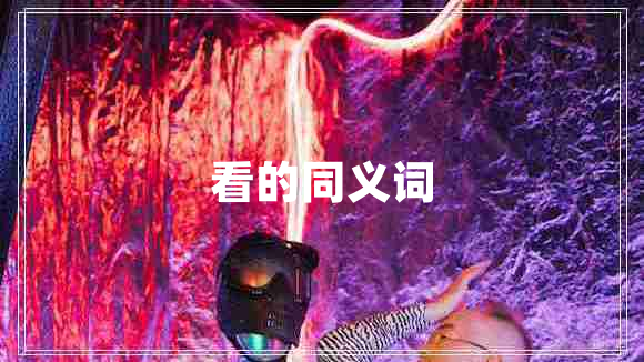 看的同義詞