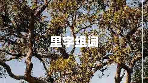 里字組詞