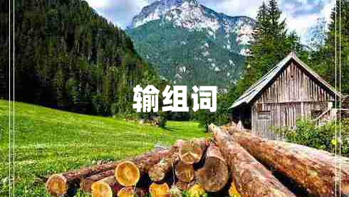 輸組詞