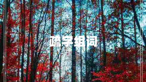 疏字組詞