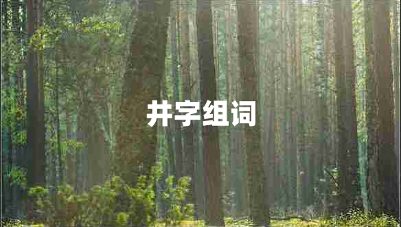 井字組詞