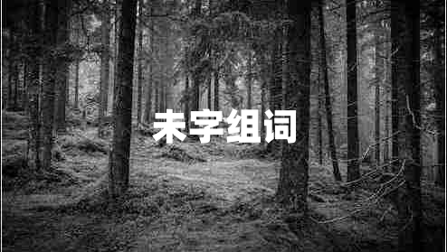 未字組詞