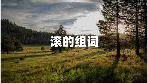 滾的組詞