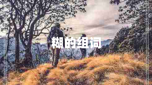 糊的組詞