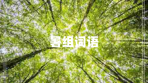 暑組詞語(yǔ)