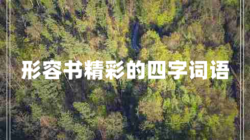 形容書(shū)精彩的四字詞語(yǔ)