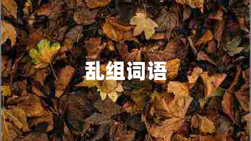 亂組詞語(yǔ)