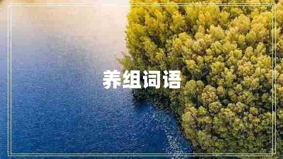 養組詞語(yǔ)