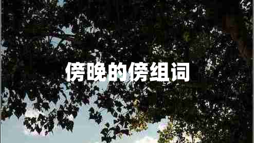 傍晚的傍組詞