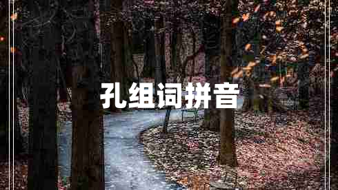 孔組詞拼音