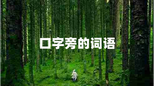 口字旁的詞語(yǔ)
