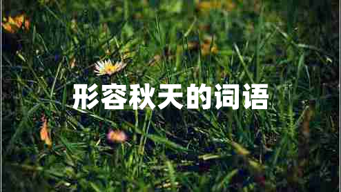 形容秋天的詞語(yǔ)