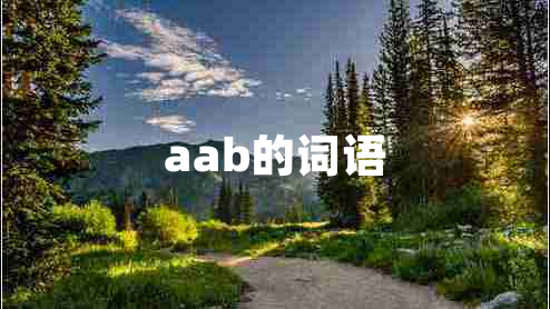 aab的詞語(yǔ)