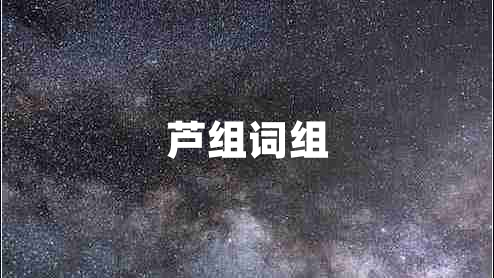蘆組詞組