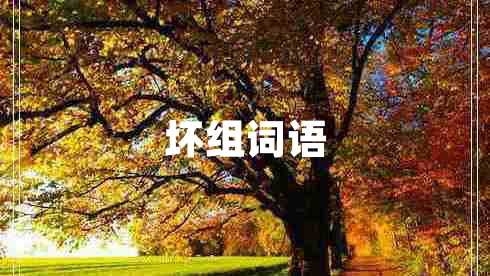 壞組詞語(yǔ)