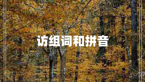 訪(fǎng)組詞和拼音