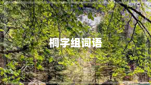 桐字組詞語(yǔ)