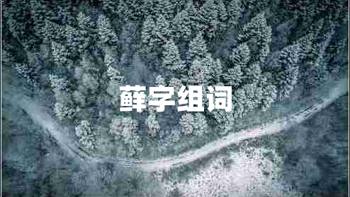 蘚字組詞