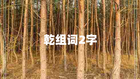 乾組詞2字