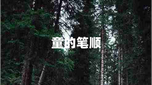 童的筆順