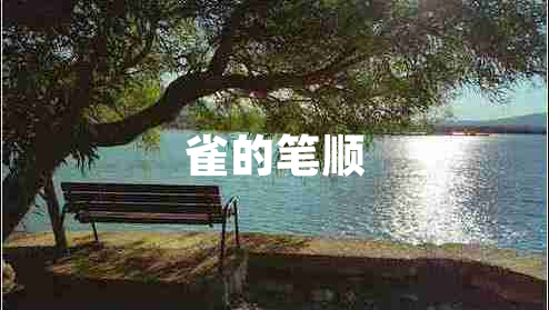 雀的筆順