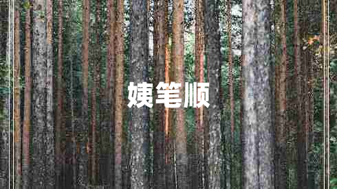 姨筆順