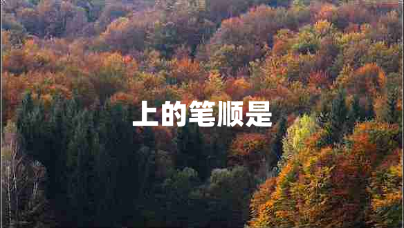 上的筆順是