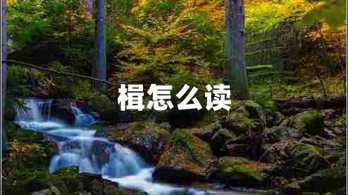 楫怎么讀
