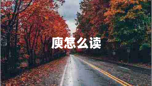庾怎么讀