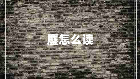 鏖怎么讀