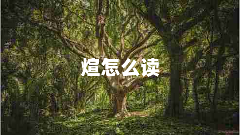 煊怎么讀