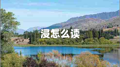 浸怎么讀