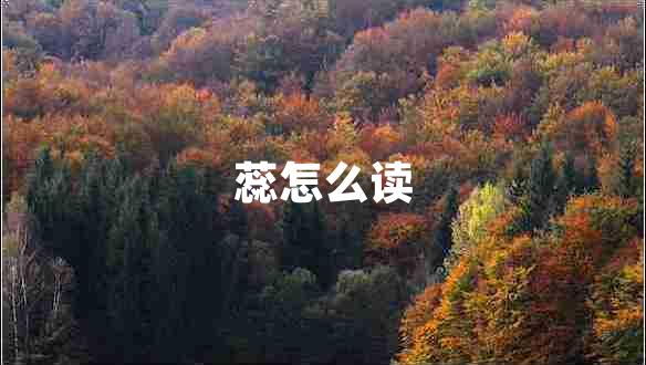 蕊怎么讀
