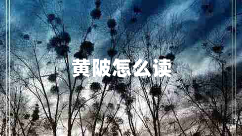黃陂怎么讀