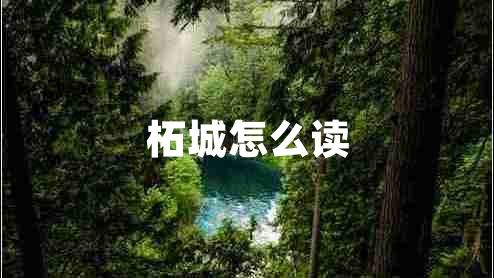 柘城怎么讀