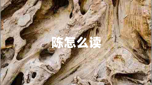 陳怎么讀