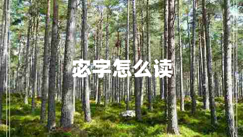 宓字怎么讀