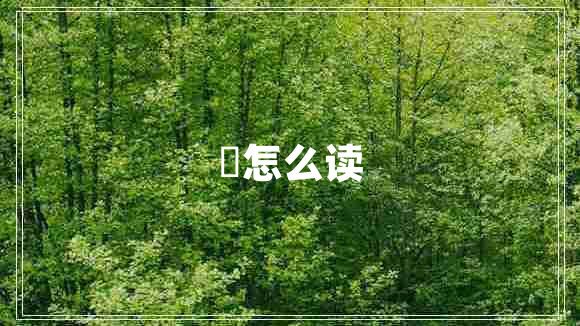 屌怎么讀