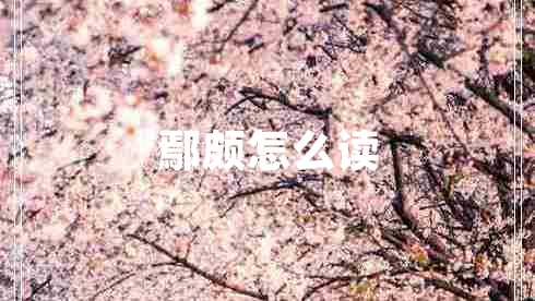 鄢頗怎么讀
