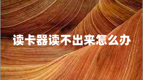 讀卡器讀不出來(lái)怎么辦
