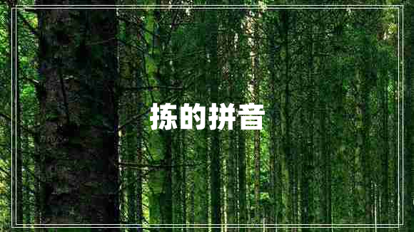 揀的拼音