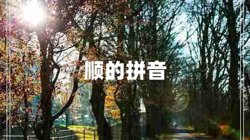 順的拼音