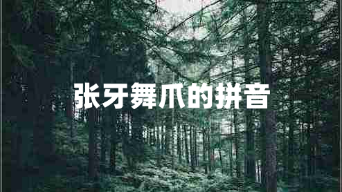 張牙舞爪的拼音