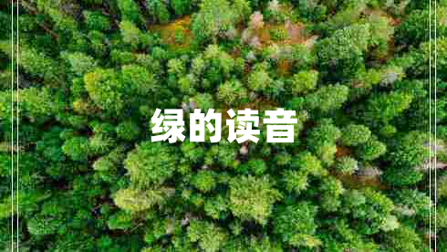 綠的讀音