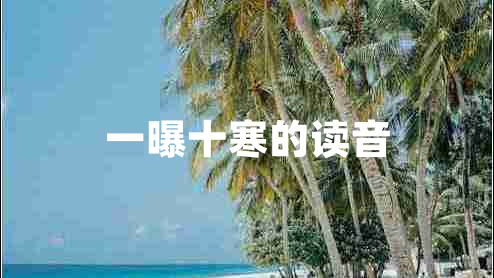 一曝十寒的讀音
