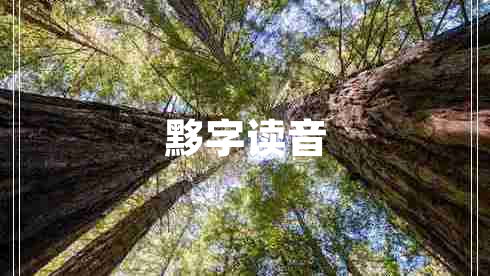 黟字讀音