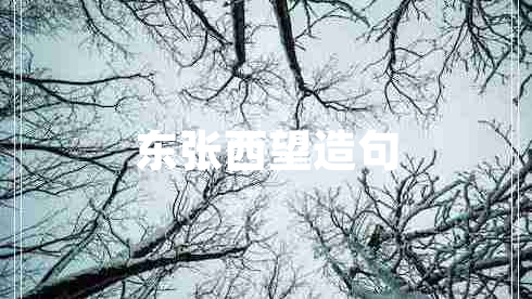 東張西望造句