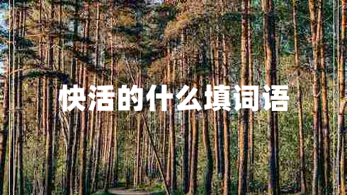 快活的什么填詞語(yǔ)