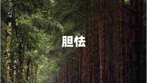 膽怯