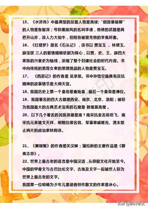 小學(xué)語(yǔ)文課外基礎知識積累
